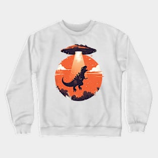 t rex abduction Crewneck Sweatshirt